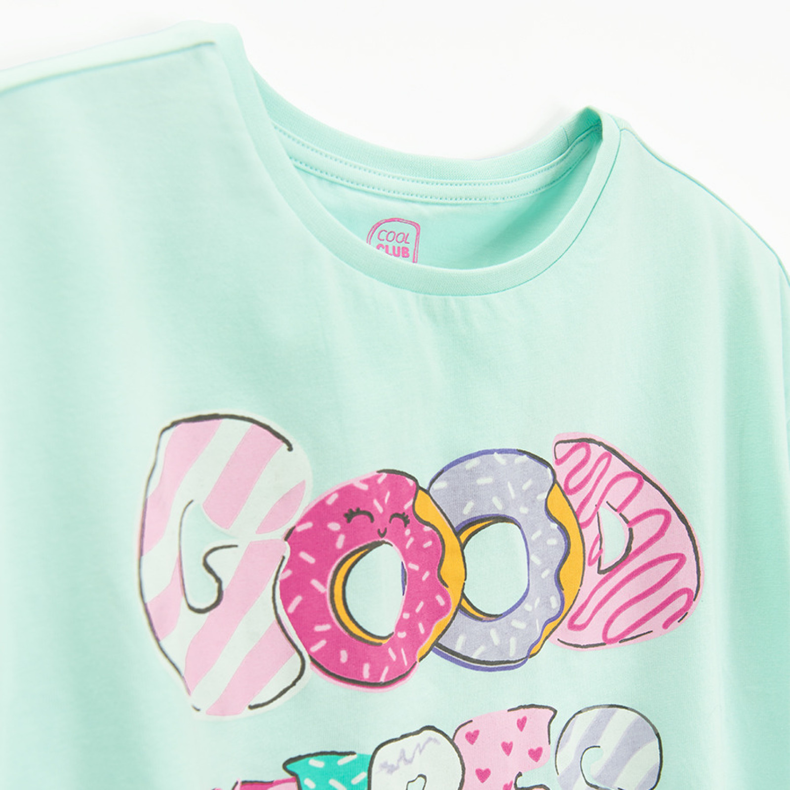 تی شرت دخترانه 30541 سایز 10 تا 15 سال مارک COOL CLUB