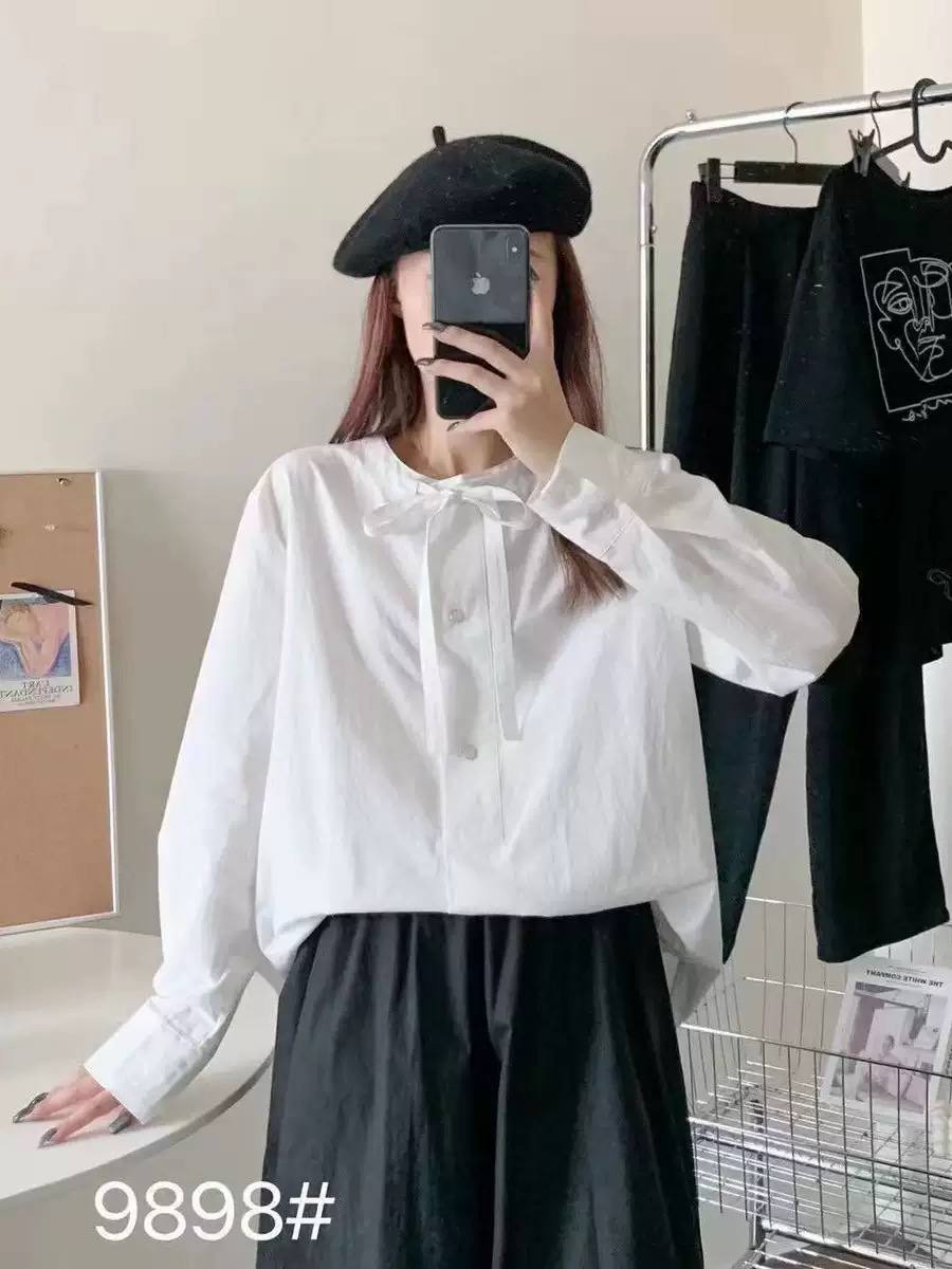 بلوز یقه بندی لینن زنانه کد 419369