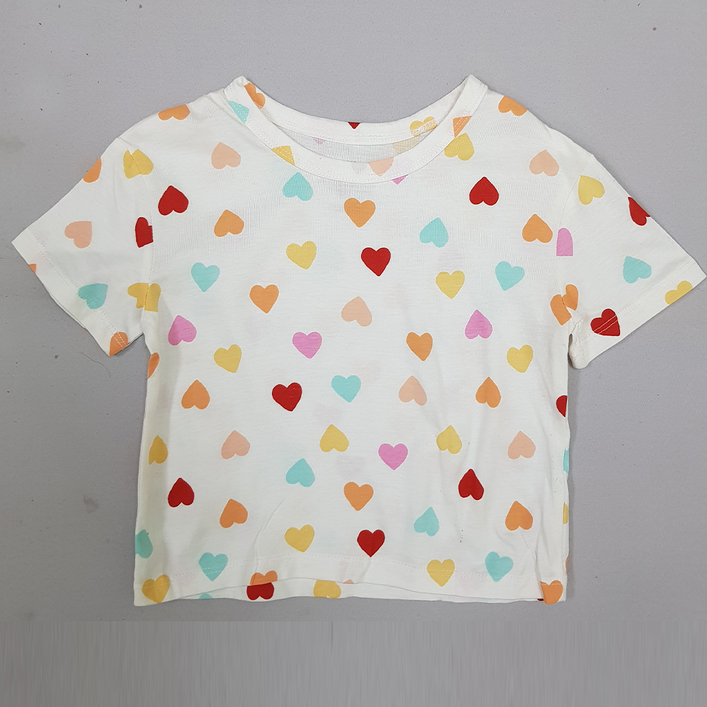 تی شرت دخترانه 30731 سایز 1.5 تا 10 سال مارک H&M