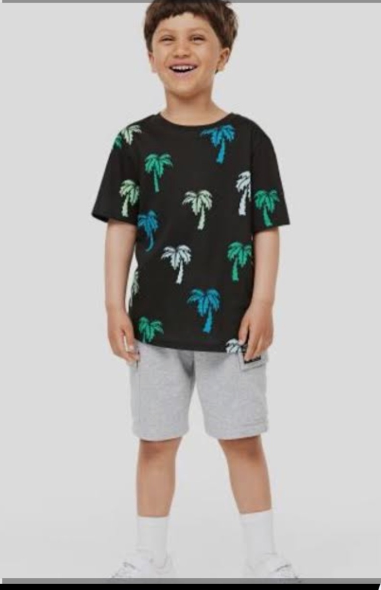 تی شرت پسرانه 30721 سایز 3 تا 10 سال مارک H&M
