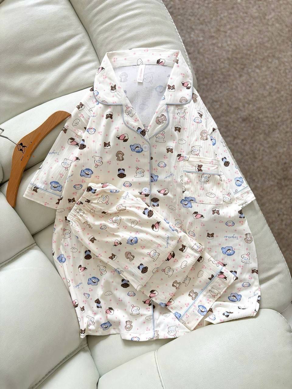 ست دو تیکه نخ کریشه زنانه کد 419381