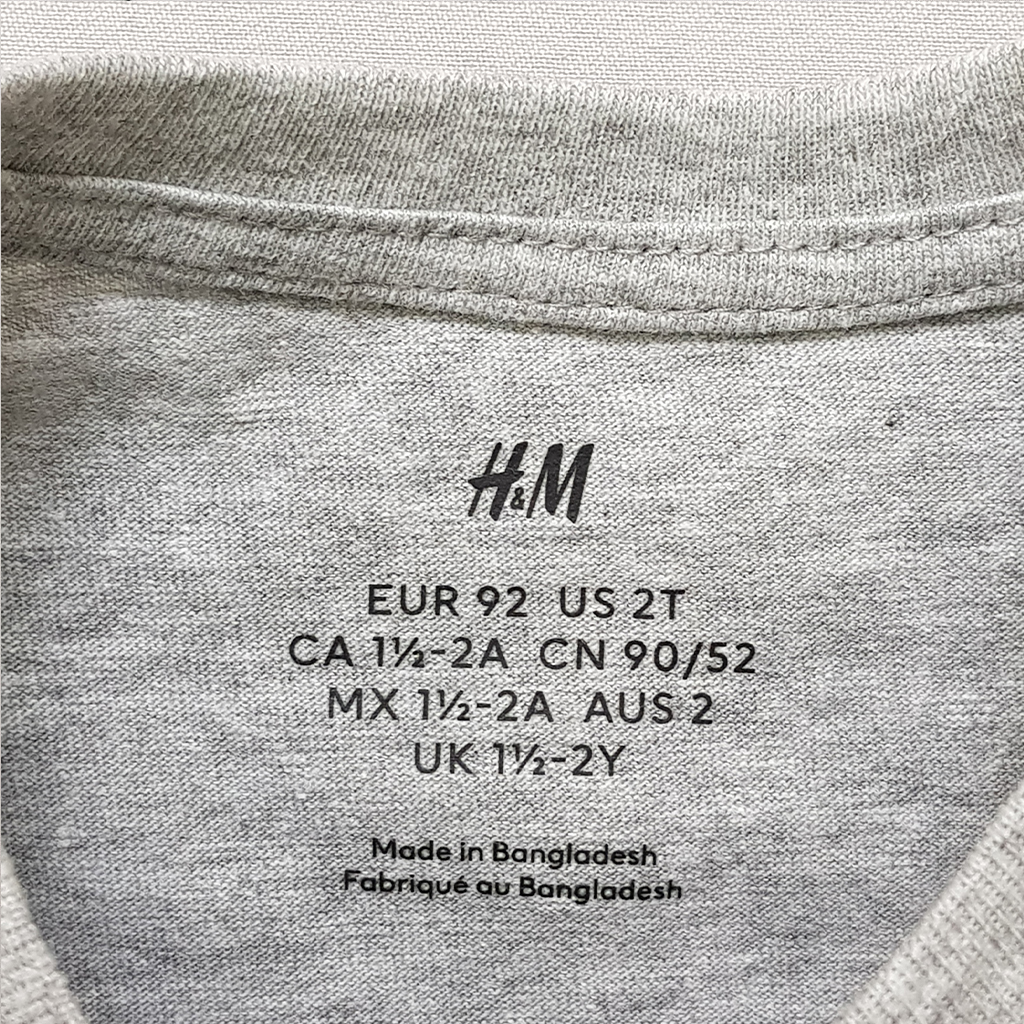 تی شرت بچگانه 30736 سایز 1.5 تا 10 سال مارک H&M