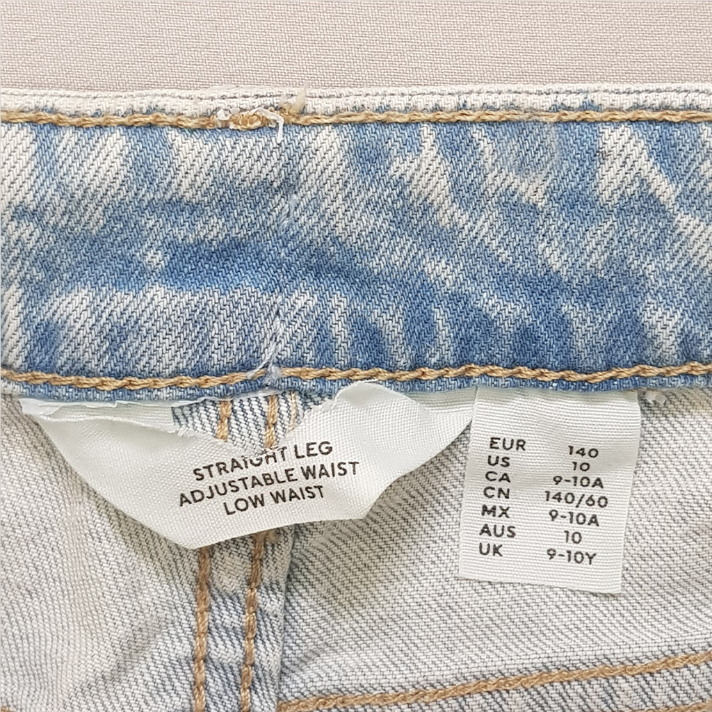 شلوار جینز دخترانه 30745 سایز 9 تا 15 سال مارک H&M