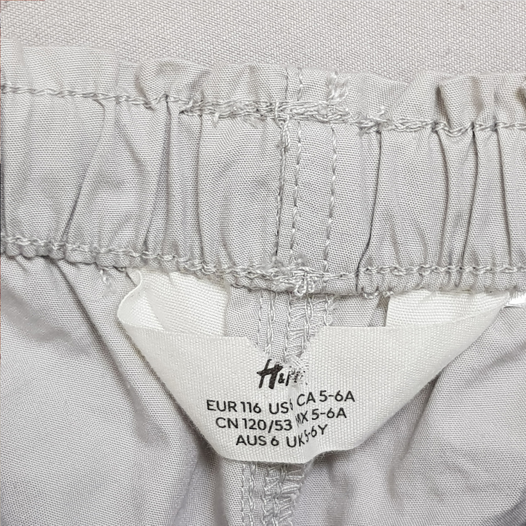 شلوار کتان دخترانه 30897 سایز 2 تا 12 سال کد 1 مارک H&M