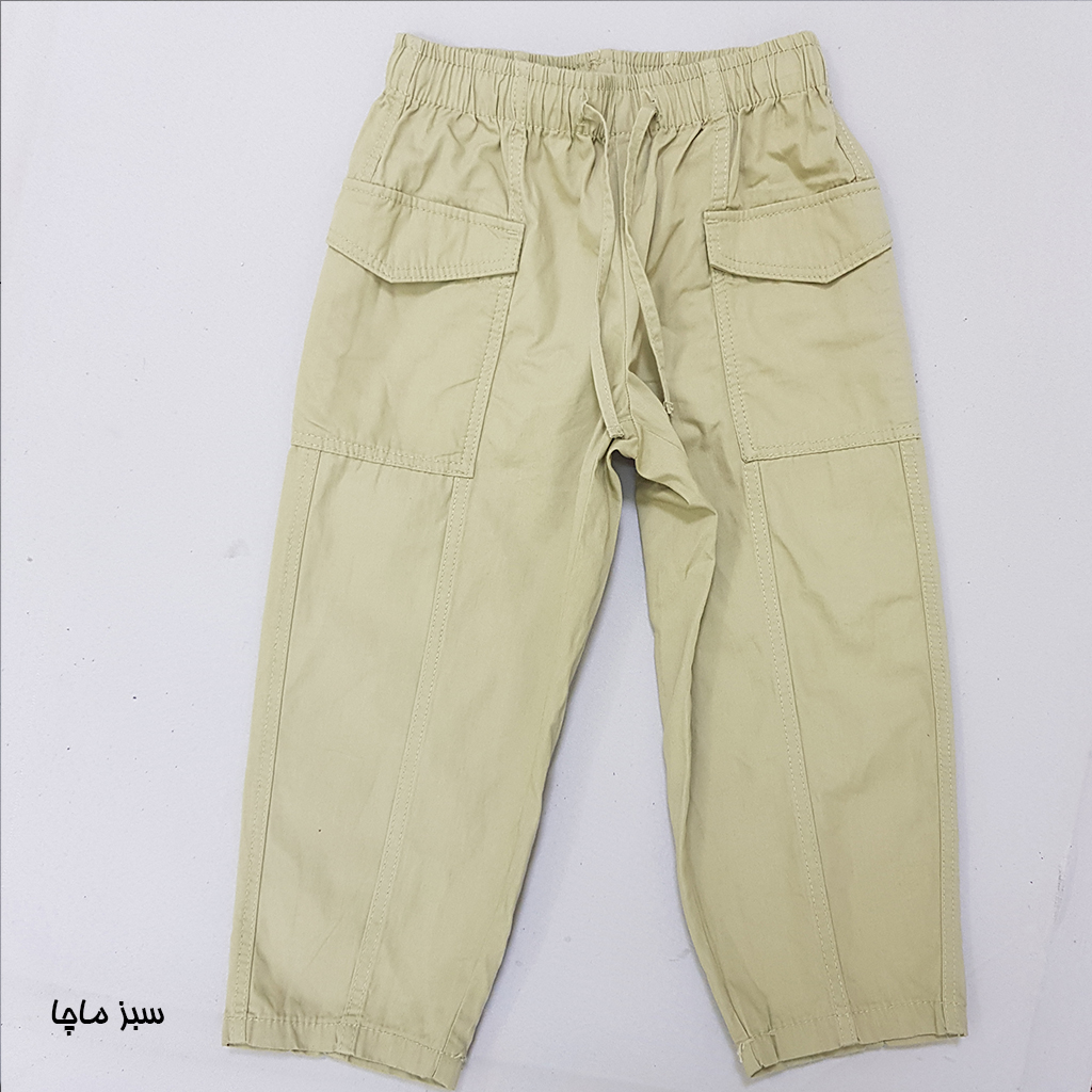 شلوار کتان 30895 سایز 1.5 تا 10 سال مارک H&M
