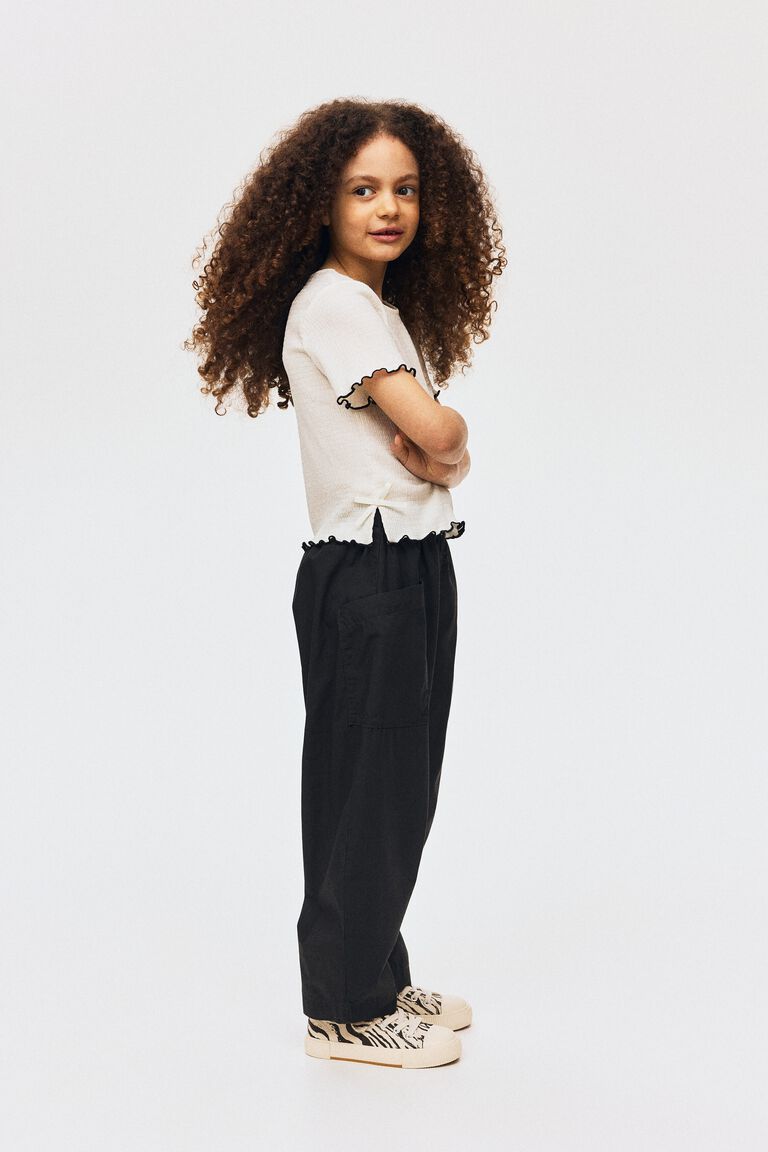 شلوار کتان 30895 سایز 1.5 تا 10 سال مارک H&M