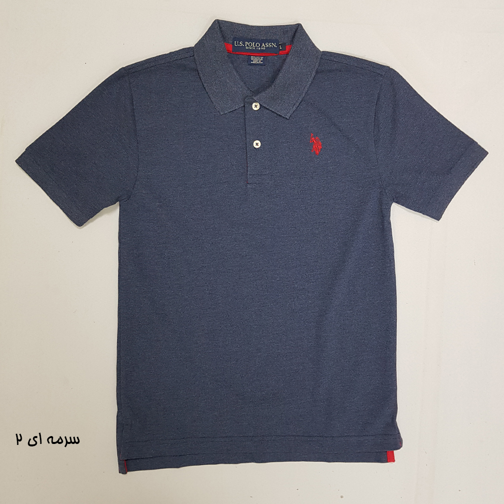 تی شرت یقه دار پسرانه 30847 سایز 4 تا 18 سال کد 2 مارک US POLO ASSN