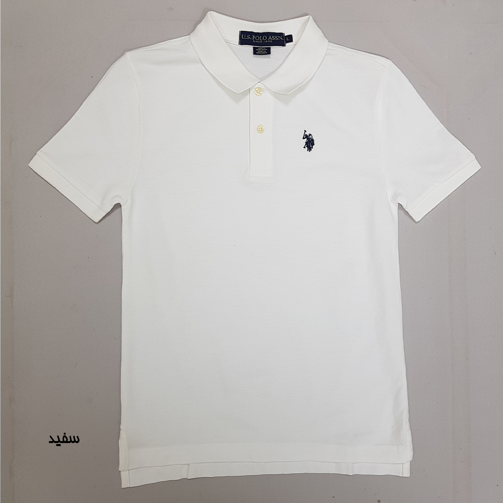 تی شرت یقه دار پسرانه 30847 سایز 4 تا 18 سال کد 2 مارک US POLO ASSN