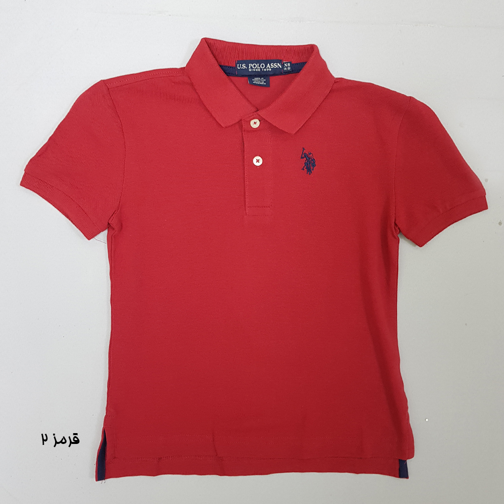 تی شرت یقه دار پسرانه 30847 سایز 4 تا 18 سال کد 2 مارک US POLO ASSN