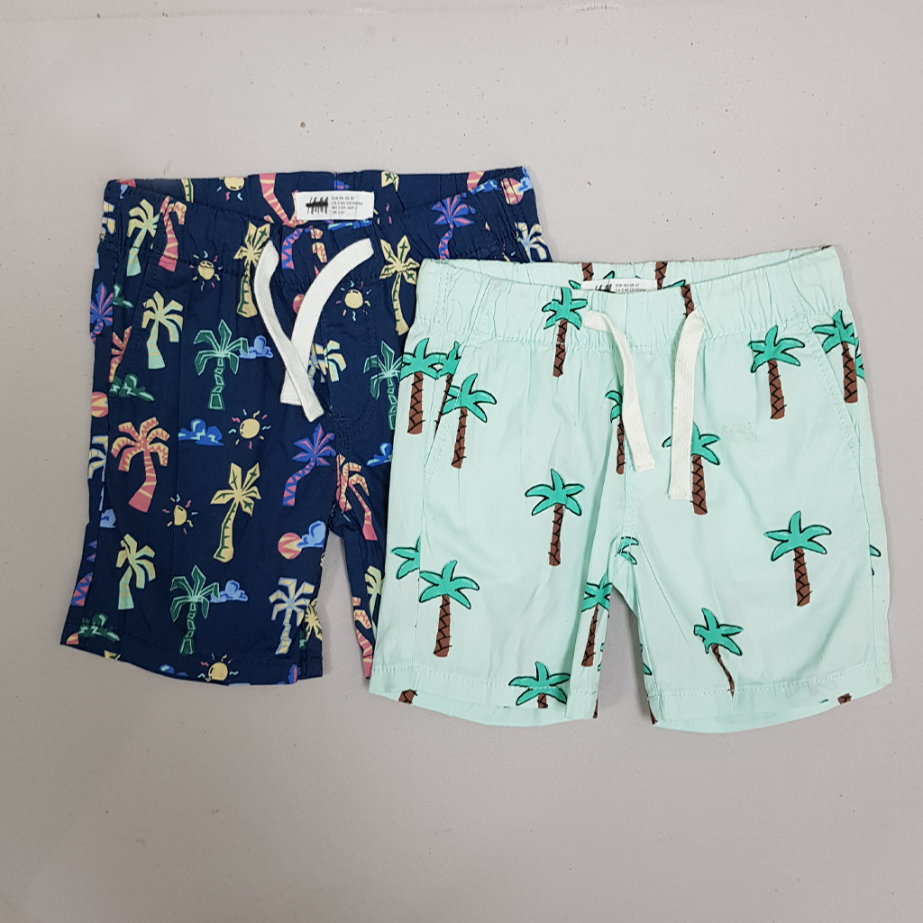 شلوارک کتان پسرانه 30793 سایز 1.5 تا 6 سال مارک H&M
