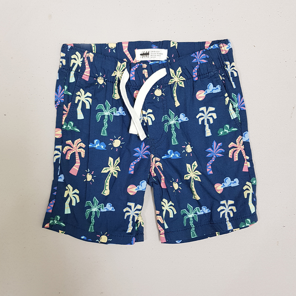 شلوارک کتان پسرانه 30793 سایز 1.5 تا 6 سال مارک H&M