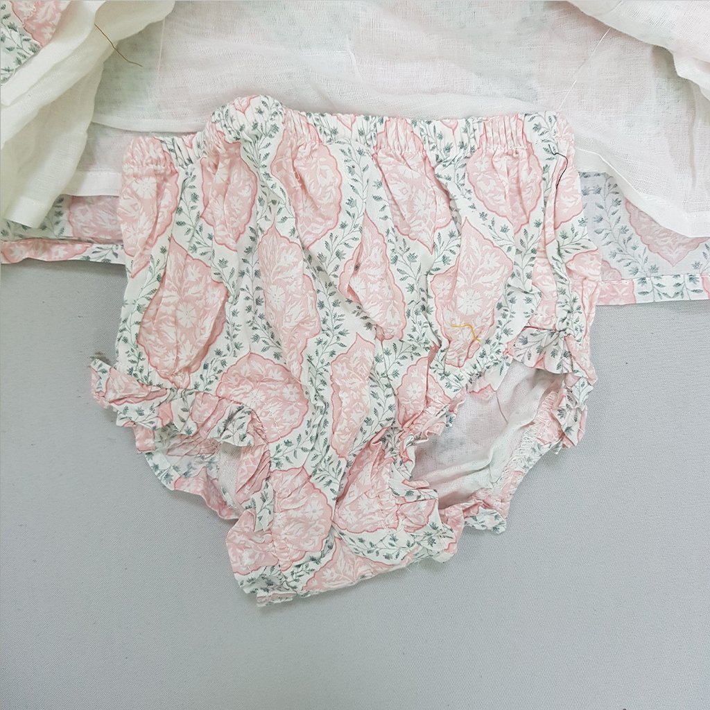 ست سارافون و شورت دخترانه 23677 سایز 18 ماه تا 4 سال کد 2 مارک UNIT KIDS