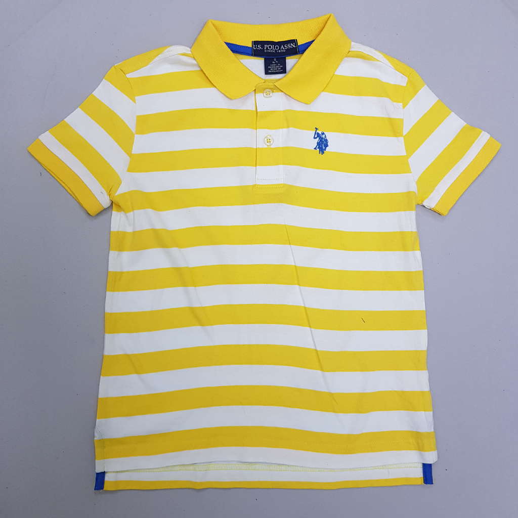 تی شرت یقه دار پسرانه 31056 سایز 6 تا 16 سال مارک US POLO ASSN