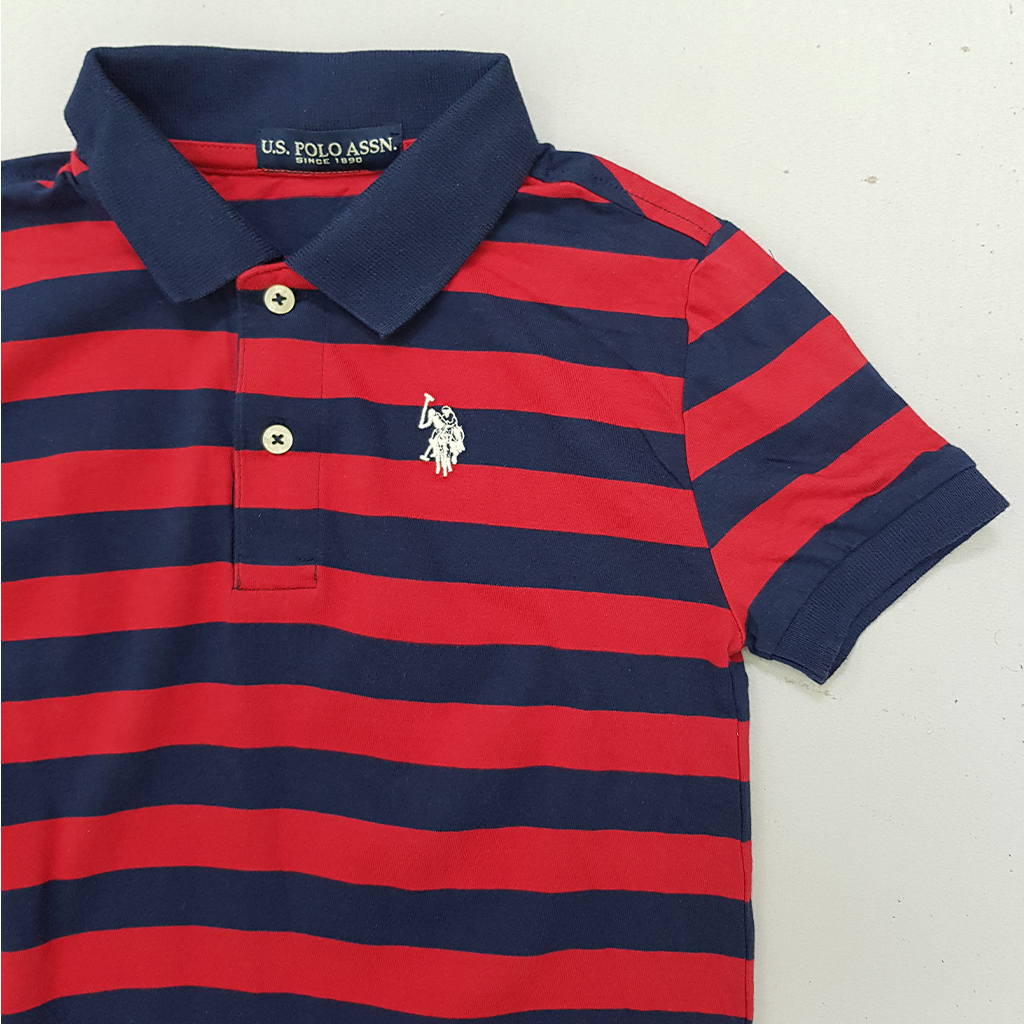 تی شرت یقه دار پسرانه 31055 سایز 4 تا 18 سال مارک US POLO ASSN