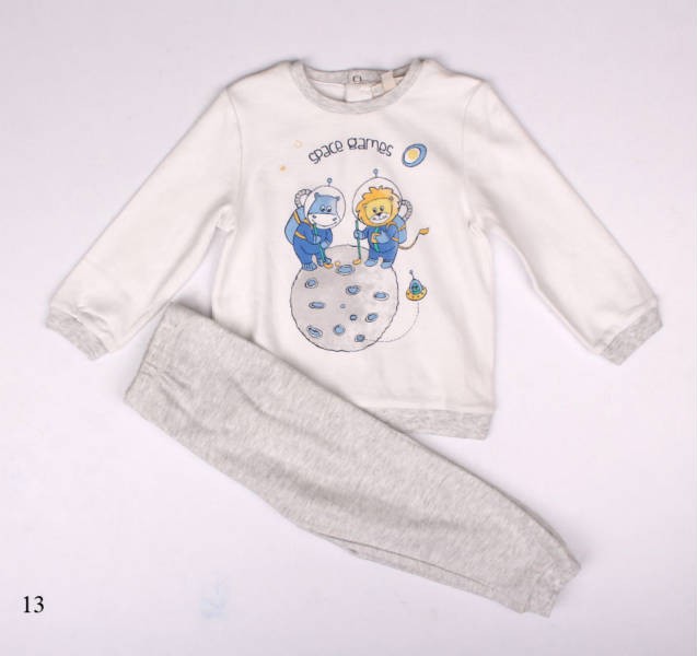 ست بلوز شلوار پسرانه 16358 BW kids