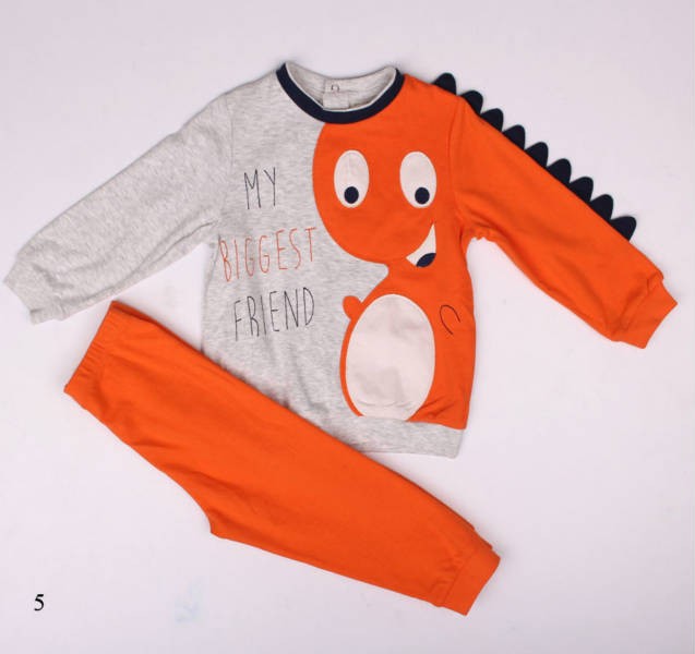 ست بلوز شلوار پسرانه 16358 BW kids