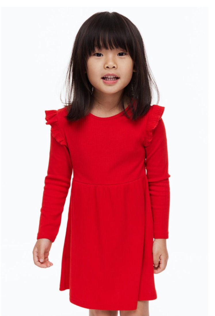 سارافون دخترانه 31003 سایز 1.5 تا 12 سال مارک H&M