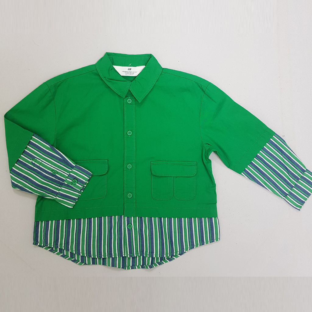 پیراهن پسرانه 31213 سایز 1.5 تا 10 سال مارک H&M