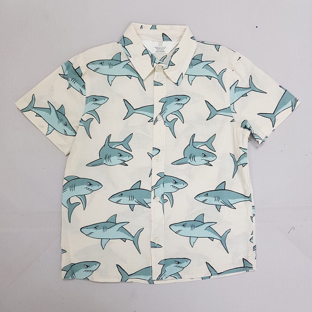 پیراهن پسرانه 31207 سایز 1.5 تا 9 سال مارک H&M