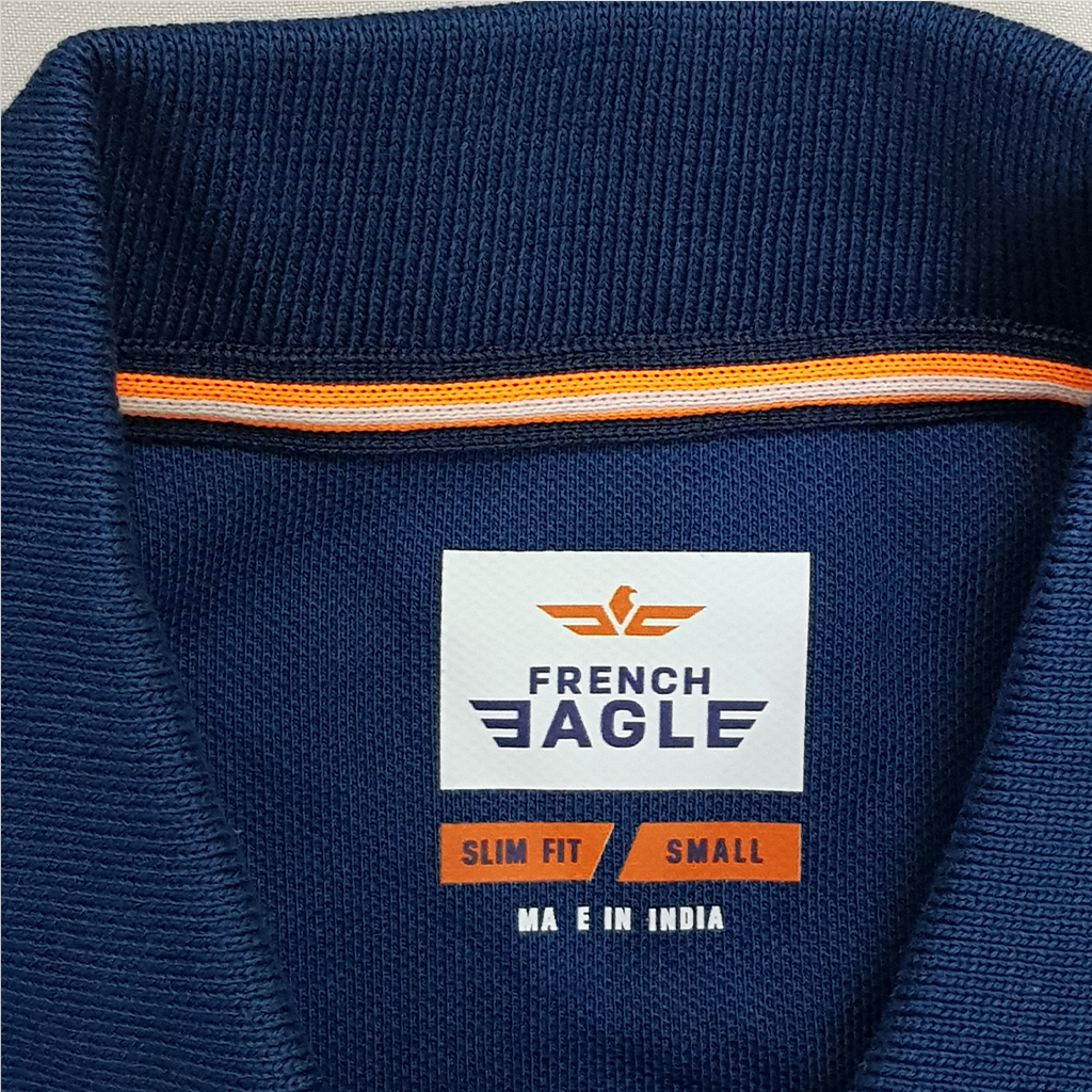 تی شرت یقه دار مردانه 31241 کد 2 مارک FRENCH EAGLE