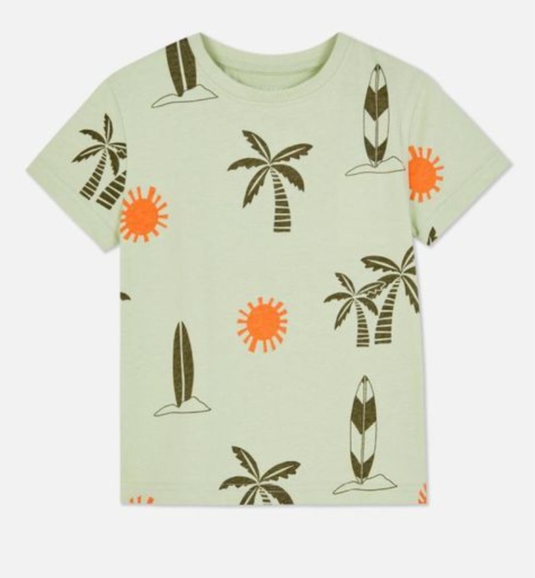 تی شرت پسرانه 31296 سایز 1.5 تا 8 سال کد 2 مارک PRIMARK