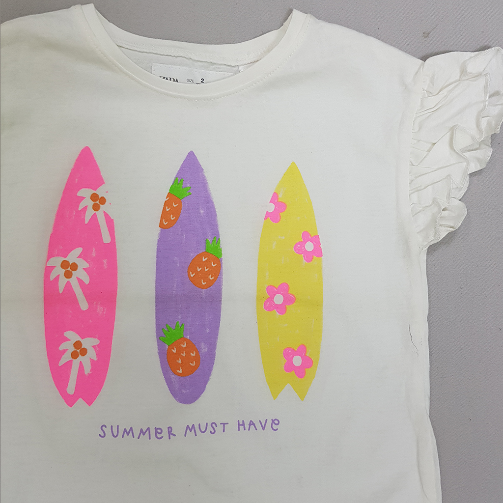 تی شرت دخترانه 31365 سایز 1 تا 6 سال مارک ZARA