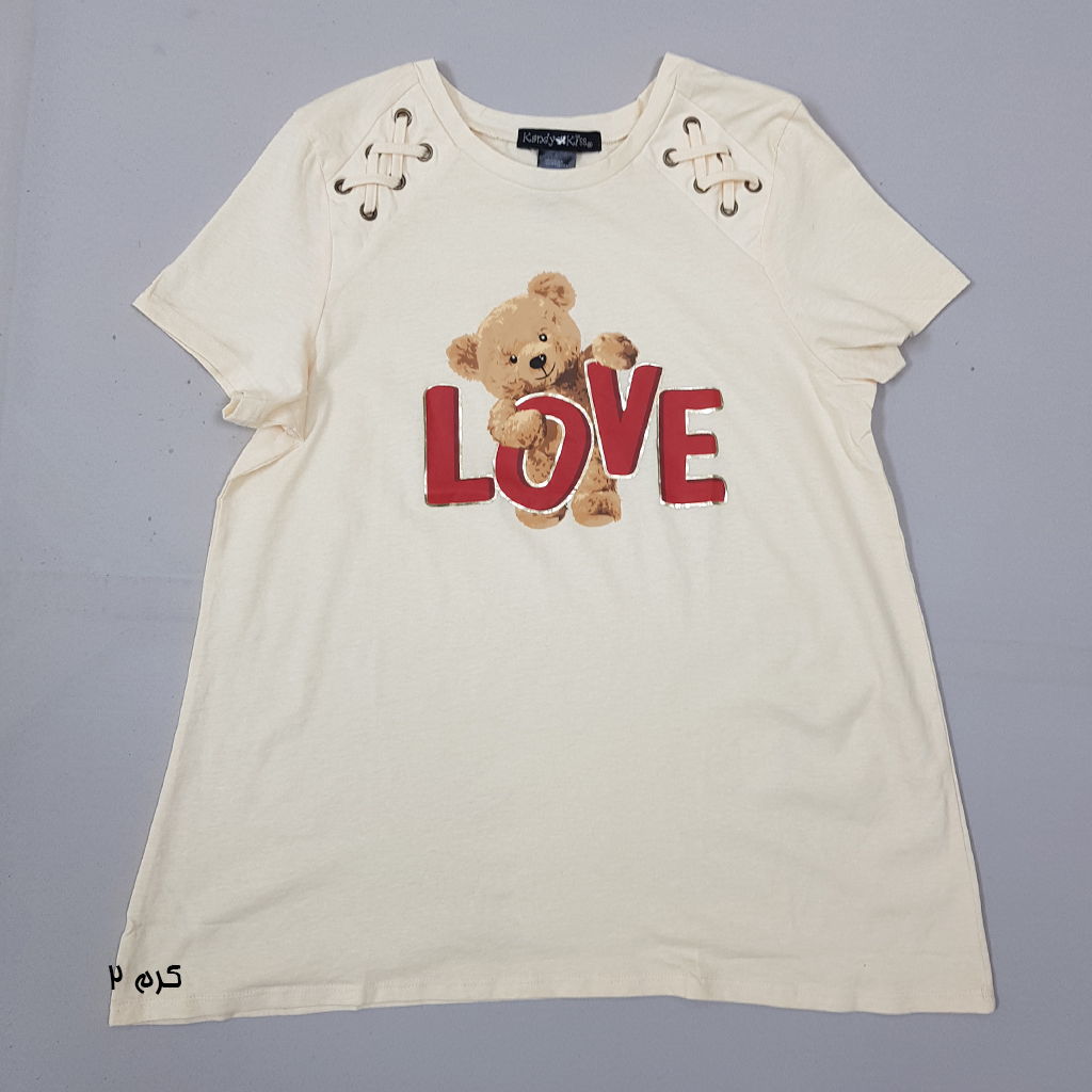 تی شرت دخترانه 31298 سایز 7 تا 16 سال مارک Kandy KIDS