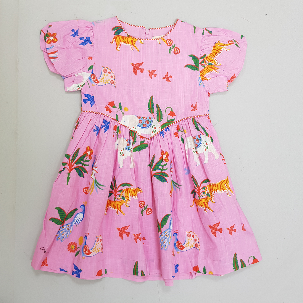 سارافون دخترانه 31503 سایز 2 تا 12 سال کد 4 مارک Mini Boden