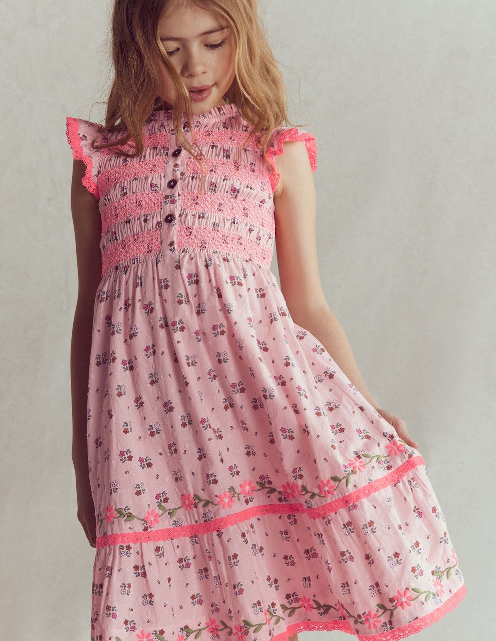سارافون دخترانه 31503 سایز 4 تا 10 سال کد 1 مارک Mini Boden