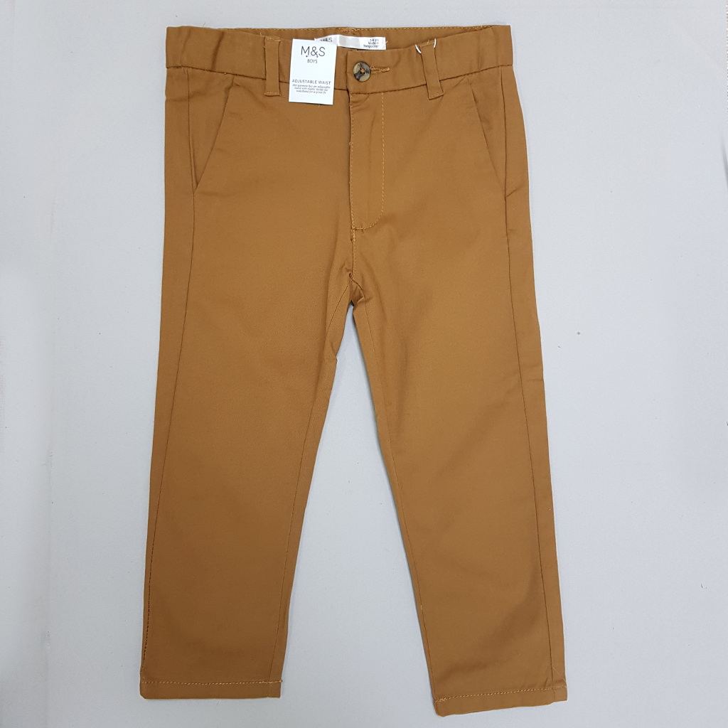 شلوار کتان پسرانه 31724 سایز 2 تا 12 سال کد 1 مارک M&S