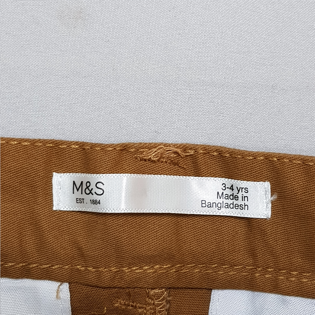 شلوار کتان پسرانه 31724 سایز 2 تا 12 سال کد 1 مارک M&S