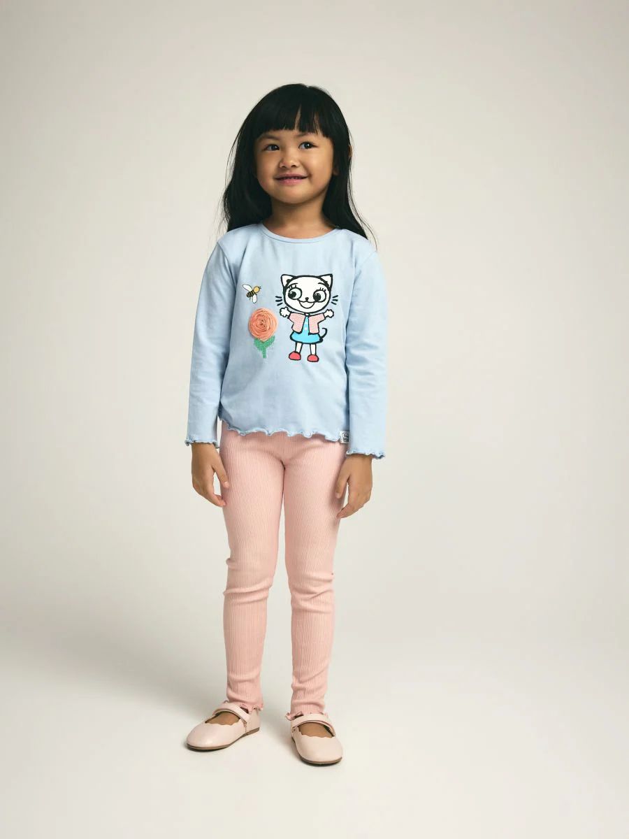 تی شرت دخترانه 31699 سایز 9 ماه تا 6 سال کد 6 مارک Reserved