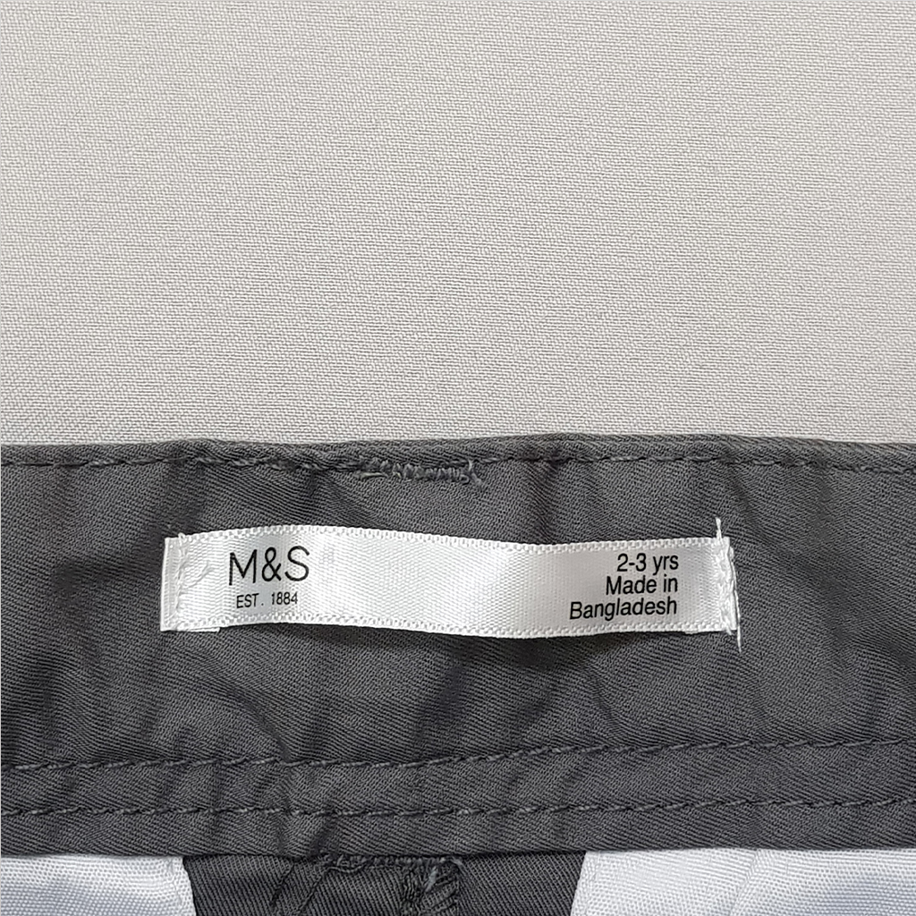 شلوار کتان پسرانه 31724 سایز 2 تا 12 سال کد 3 مارک M&S