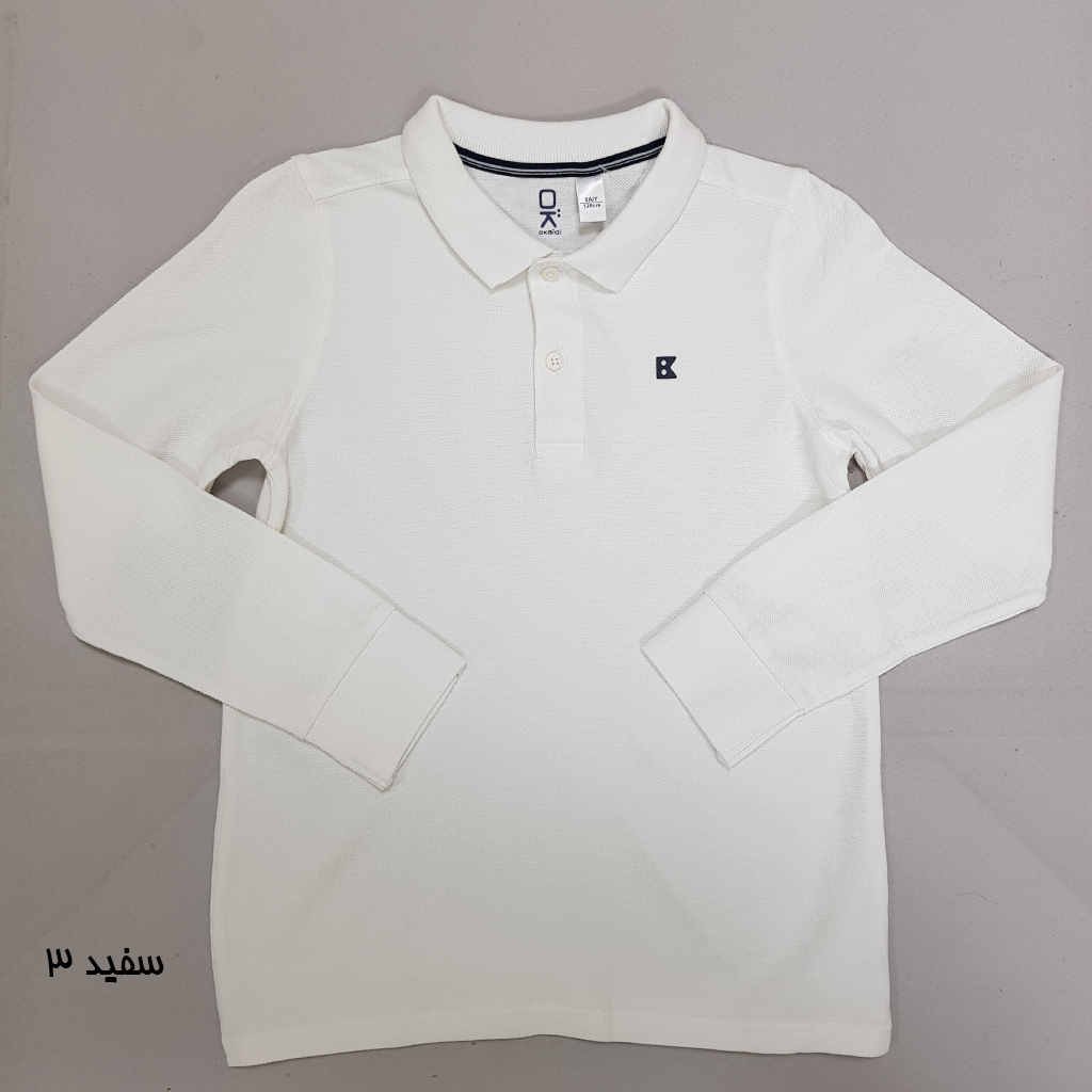 بلوز یقه دار پسرانه 31734 سایز 5 تا 14 سال کد 2 مارک OKAIDI   *