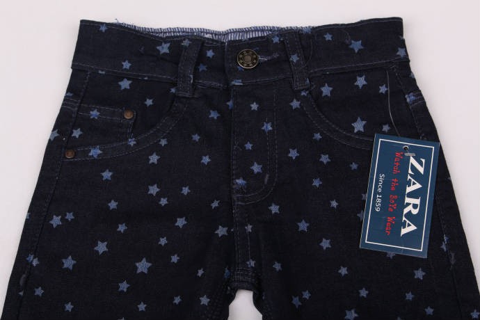 شلوار کتان طرح جینز دخترانه 16118 سایز 2 تا 8 سال مارک ZARA