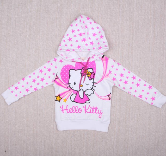 بلوز کلاه دار دخترانه 110556 سایز 2 تا 8 سال مارک HELLO KITTY & DISNEY