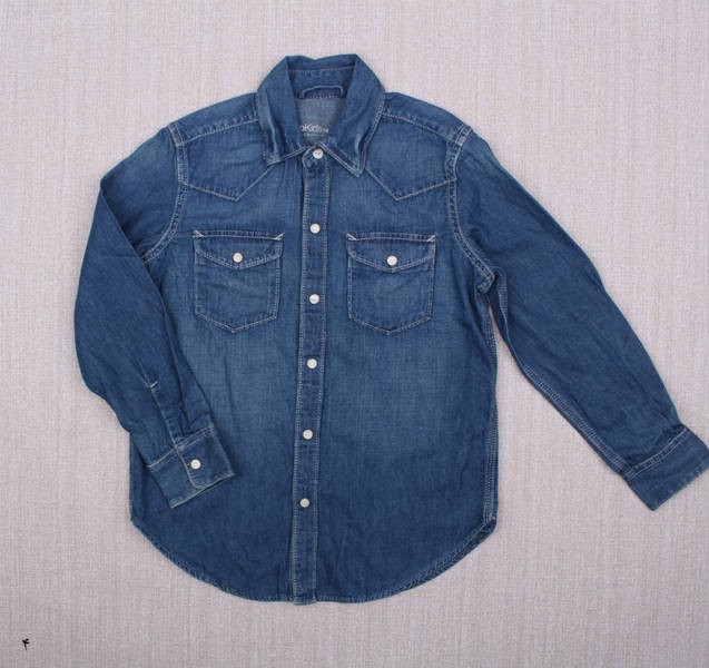 پیراهن جینز دخترانه 110554 سایز 3 ماه تا 8 سال مارک BABY GAP