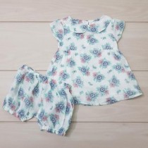 ست دخترانه 20315 سایز بدوتولد تا 36 ماه مارک MINI ELEGANCE