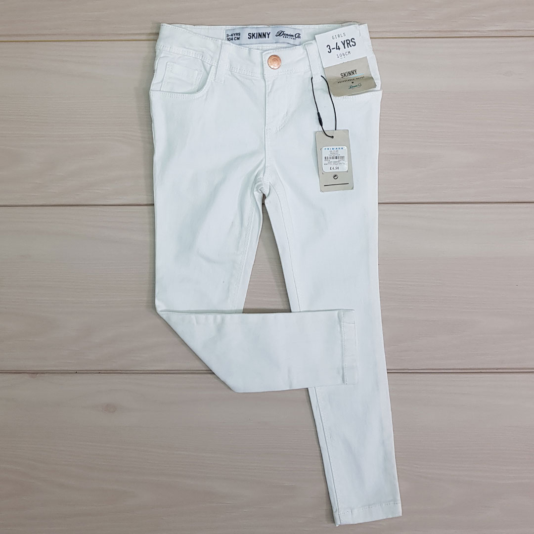 شلوار کتان دخترانه 20618 سایز 1.5 تا 7 سال کد 3 مارک DENIM