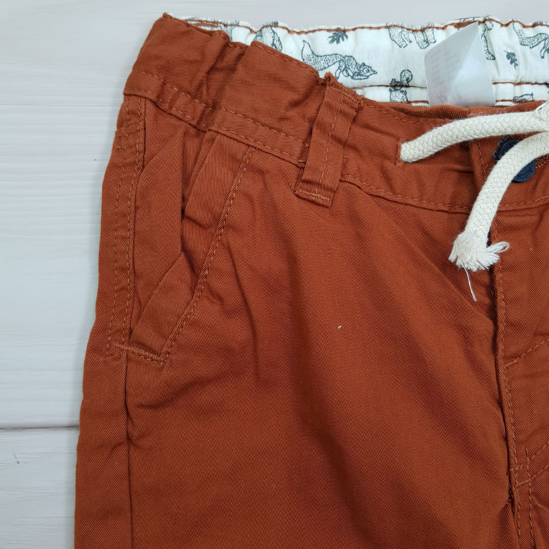 شلوار کتان لاینردار 21623 سایز 9 ماه تا 5 سال مارک H&M