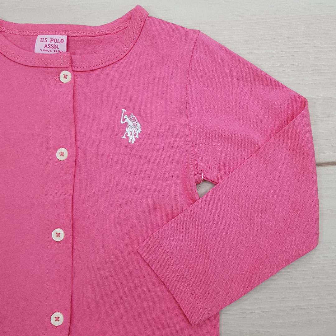 بلوز دخترانه 21611 سایز 3 ماه تا 6 سال مارک US POLO