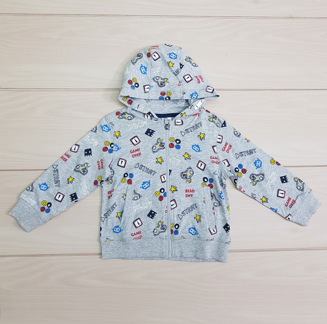 سویشرت کلاه دار 22121 سایز 6 تا 36 ماه مارک BLUKIDS