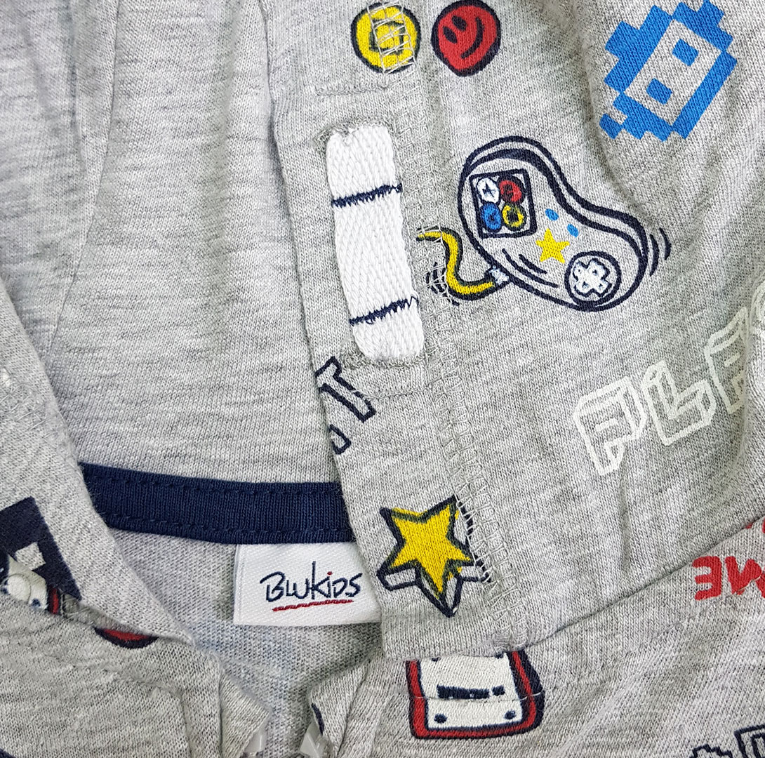 سویشرت کلاه دار 22121 سایز 6 تا 36 ماه مارک BLUKIDS