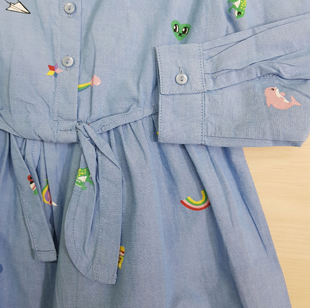 سارافون دخترانه 22666 سایز 1.5 تا 10 سال مارک H&M