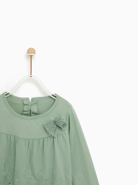 سارافون دخترانه 22496 سایز 3 ماه تا 4 سال مارک ZARA