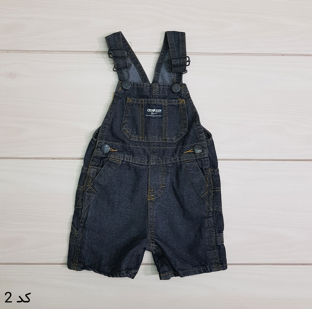 پیشبندار جینز 11835 سایز 3 تا 24 ماه مارک OSHKOSH