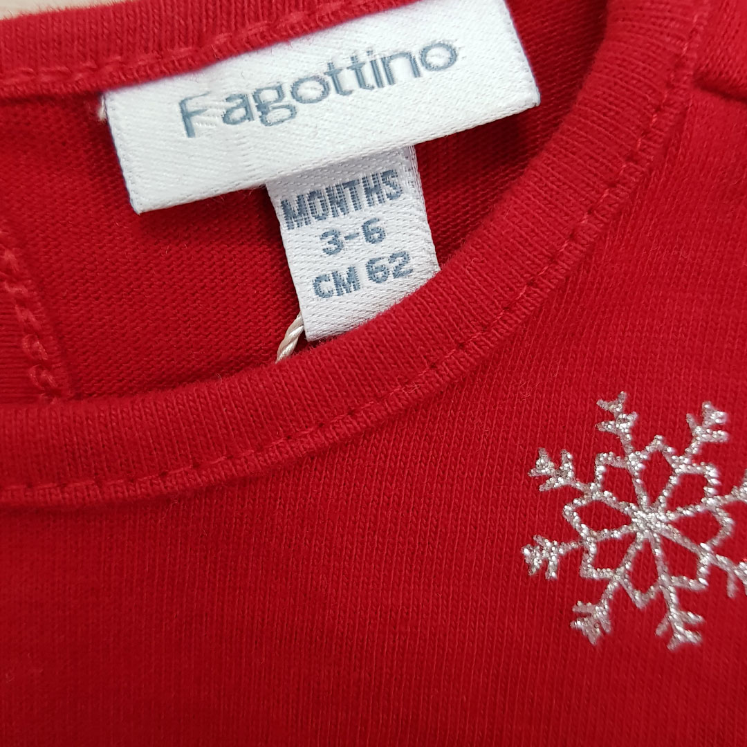 بلوز دخترانه 23349 سایز 3 تا 36 ماه مارک FAGOTTINO