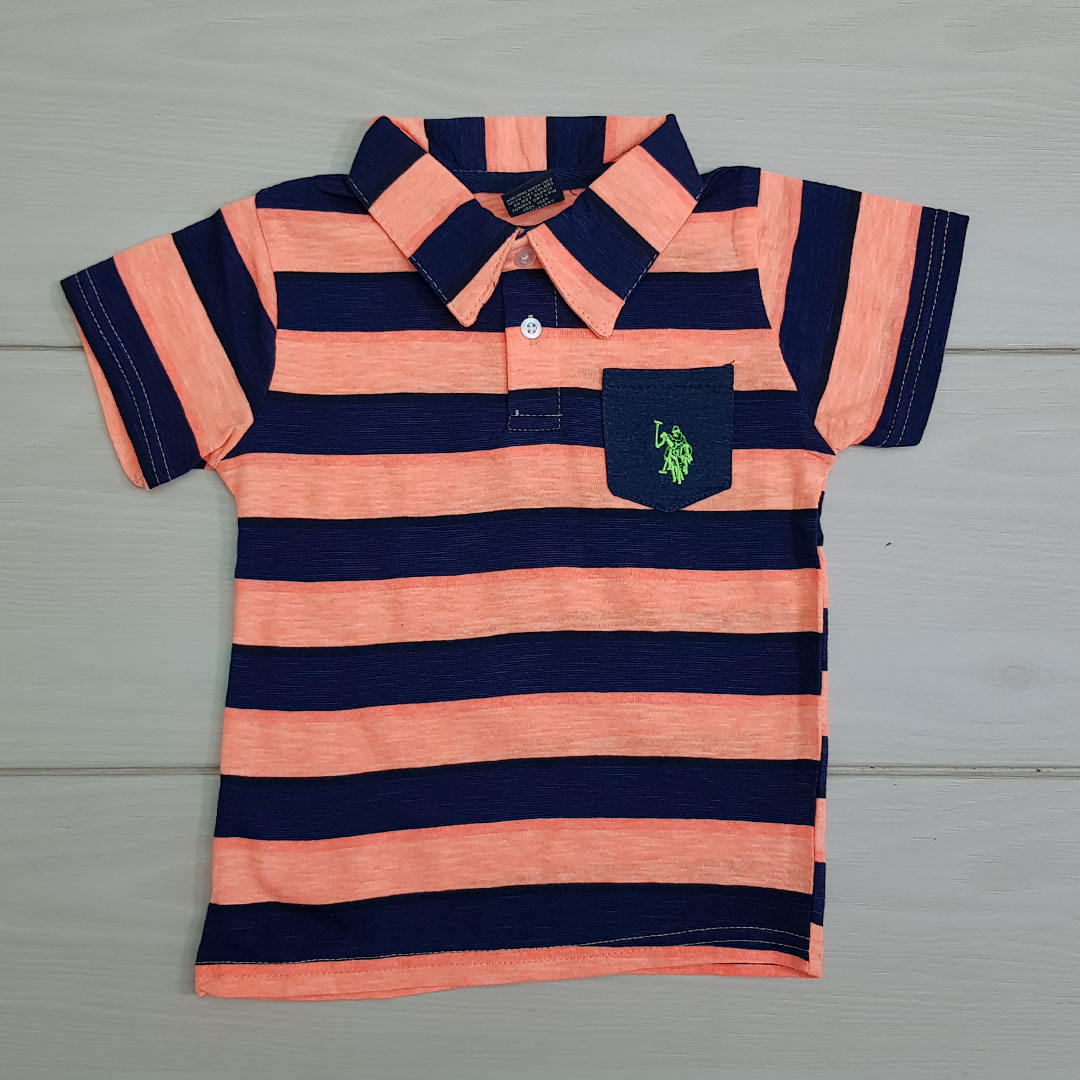 تی شرت پسرانه 23489 سایز 2 تا 4 سال مارک US POLO