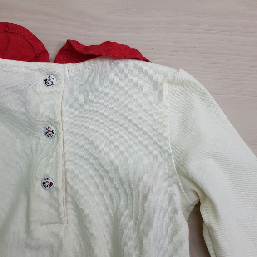 بادی دخترانه 23388 سایز 3 تا 24 ماه مارک DUPAREIL