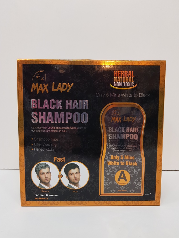شامپو رنگ دوقلو مخصوص آقایان و خانومها با عصاره جیسینگ 403607 مارک MAX LADY